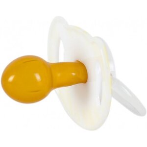 Пустышка Baby Team 3225 латексная вишнеподобной формы с колпачком и кольцом светящийся ночью