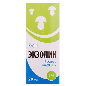 ДУБЛЬ Экзолик р-р накожн. 1% фл.20мл №1