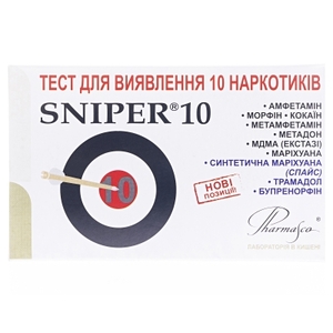 Тест Sniper для определения 10 наркотиков
