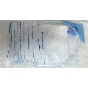 Мочеприемник Dr. White с обратным клапаном и прямым сливом 2000 мл