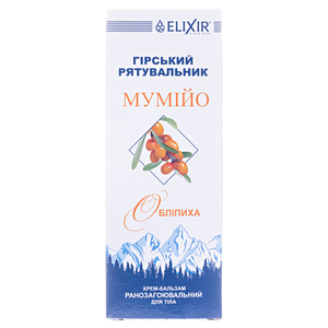 Крем-бальзам Еліксир Гірський Спасатель Мумійо обліпиха 75 мл