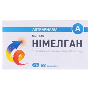 Нимелган таблетки по 100 мг 100 шт.