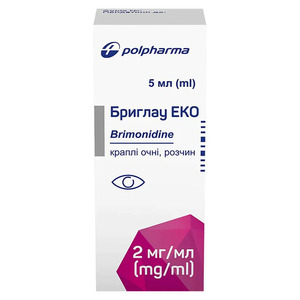 Бриглау Эко капли глаз.р-р 2мг/мл 5мл №1 фл.-кап.