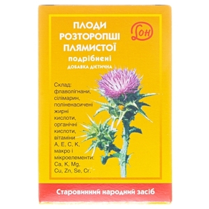 Розторопша плямиста насіння Дон коробка 100 г