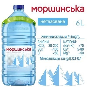Вода Моршинська мінеральна негазована  6 л
