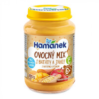 Пюре Hamanek Фруктовый микс с бататом и пшеницей 190г