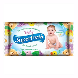 Салфетка ФрешБери Super Fresh влажная детская №15