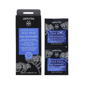 Маска Apivita EXPRESS BEAUTY с кермеком Увлажнение и защита от загрязнений 2х8 мл
