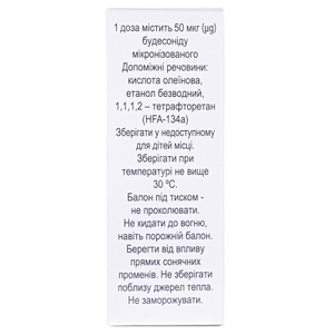 Будесонид-Интели сусп. д/инг. 50мкг/доза 200доз бал. 10мл