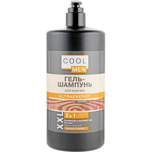 Гель-шампунь Cool Men Ultraenergy Sport 2 в 1 1л