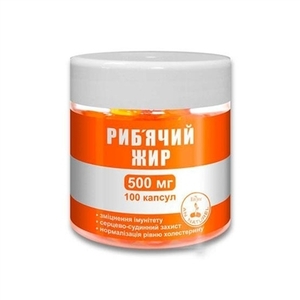 Рибячий жир капс. 500мг №100 Краса та здоровя