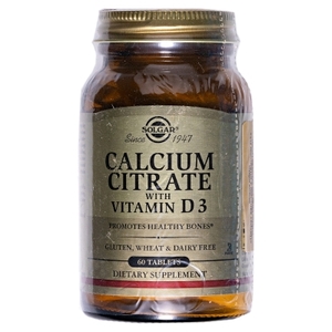 Солгар (Solgar) Кальцію цитрат з Вітаміном Д3 табл. №60