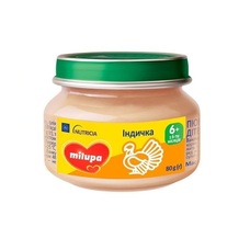 Пюре Milupa мясное Индейка с 6 мес 80г