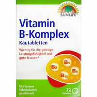 Вітаміни Sunlife Vitamin B-Komplex табл. жув. №72