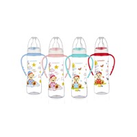 Пляшечка 77302 Bebedor з ручками із силіконовою соскою середній потік 250 мл