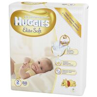 Підгузки Хаггіс Еlit Soft 2 (4-7кг) №1 (88)