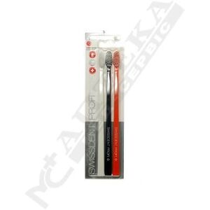 Набір Swissdent Profi зубні щітки дуже мякі біла, чорна, оранжева