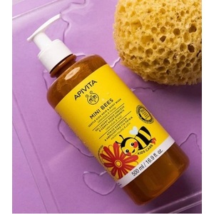 Засіб Apivita MINI BEES дитячий для миття волосся та тіла 500 мл