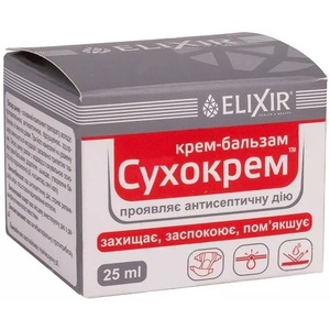 Крем-бальзам Сухокрем 25мл Эликсир