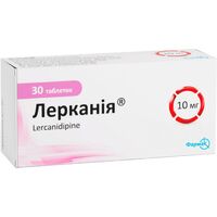 Лерканія таблетки по 10 мг 30 шт. (10х3)