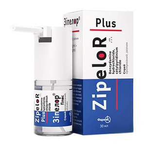 Зипелор Плюс спрей оромукоз. р-р 1,5+5 мг/мл флак. 30мл