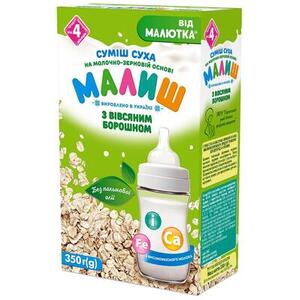 Смесь Малюк сухая на молочно-зерновой основе с овсяной мукой 350г