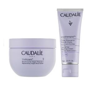Набор Caudalie 2840 Vinotherapist 2022 (Крем д/рук и ногтей 75мл+Б-м д/тела 250мл)