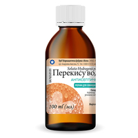 Перекис водню розчин 3% по 100 мл у скляному флаконі 1 шт. - Віола