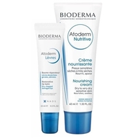Набір Bioderma Атодерм бальзам для губ 15мл+ бальзам для лица 40мл