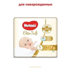 Подгузники Хаггис Elite Soft 1 №25