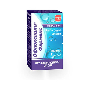 Офлоксацин-Фармекс краплі очні 3 мг/мл 5 мл фл. №1