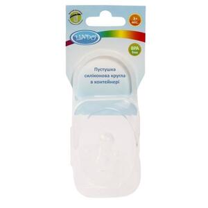 Пустушка Lindo силіконова кругла від 3 місв контейнері