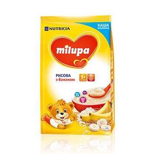 Каша Milupa молочна рисова з бананом з 5 міс 210 г