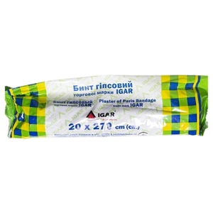 Бинт Igar гипсовый 20*2.7 м