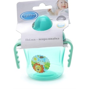 Поїльник-непроливайка Lindo з ручками 150 мл