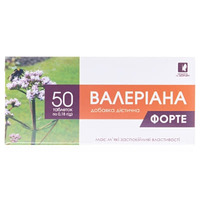 Валериана Форте табл.0,18г №50