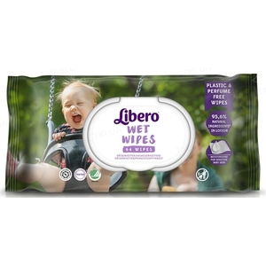 Серветки Libero Wet Wipes дитячі вологі №64