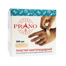 Лейкопластырь PRANO бактерицидный полимерная основа эластичный (флексибел) 2,5*7,2 см №1 300