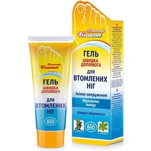 Гель Доктор Біокон Швидка допомога для втомлених ніг 75мл