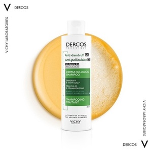 Шампунь Vichy Деркос против перхоти усиленного действия для нормальных/жирных волос 200 мл