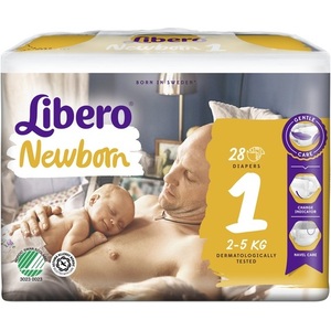 Підгузки Libero Newborn 1 2-5кг №28