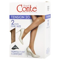 CONTE гольфы жен. Tension 20den 2 пары р.23-25 Shade