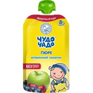 Пюре Чудо-чадо Витаминный салатик с вит.С 90г (пауч)