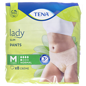 Трусики-подгузники TENA Lady Slim Pants Normal Medium №8 (creme)