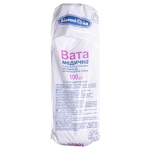 Вата мед н/стер.100г зиг-заг