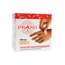 Лейкопластырь PRANO бактерицидный тканевая основа эластичный 2,5*7,2 см №1 300