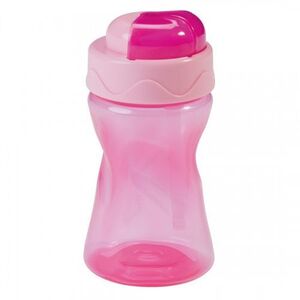 Чашка Baby-nova 34120-1 с трубочкой розовая 300мл