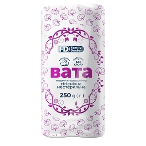Вата Family Doctor нестерильная 250г