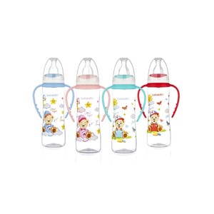 Пляшечка 77302 Bebedor з ручками із силіконовою соскою середній потік 250 мл