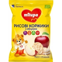 Рисові коржики Milupa з яблуком для харчування дітей від 7-ми місяців 40 г